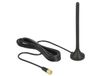 Delock Antenne GSM / UMTS / LTE-prise SMA 2,5 DBI Fixe omnidirectionnelle avec base magnétique et câble de connexion RG-174 3 m Extérieur Noir