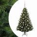 vidaXL Kunstkerstboom met kerstbal 120 cm 150 LED's Warmwit