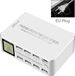 DrPhone WL7 100W 8-Poort Multi Poort USB Station - Snel Oplader – USB C PD 3.0 + Qualcomm 3.0 & 2.4A - Wit