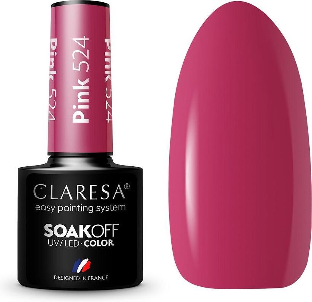 Claresa Soak Off UV/LED Roze hybride vernis 524 5g