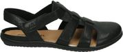 Josef Seibel CAITLYN 01 Platte sandalen Dames Sandalen Barefoot Zwart Maat 37