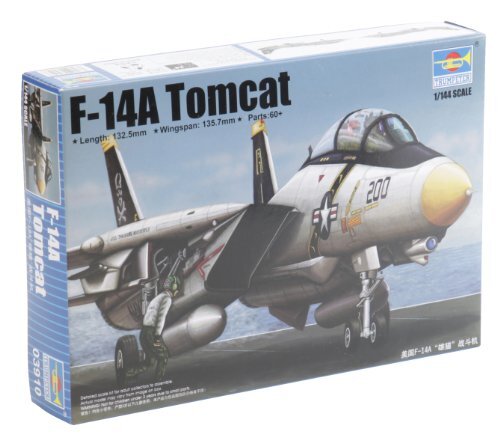 Trumpeter 03910-1/144 F14A tomcat vliegtuig