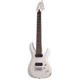 Schecter C-8 Deluxe Satin White Guitare électrique à 8 cordes