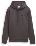Tom Tailor Hoodie met logo-print - Maat XL - Tarmac Grey