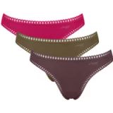 SLOGGI String marron / vert / rose