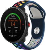 Strap-it sport band - donkerblauw/kleurrijk - Geschikt voor Polar Vantage M