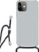 SleevesAndCases Coque avec cordon pour Apple iPhone 12 Mini - Gris