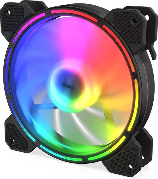 KRUX Cooling.pl Krux Lunar ARGB Computer Case Fan 120mm Transparent