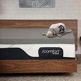 Serta Carbon Dream Memory Foam Matrastopper, Twin, Grijs