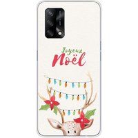 Oppo Beschermende siliconen case compatibel met Oppo A74 4G lichtgevend rendier