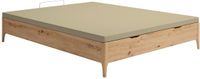 Vente-unique Boxspring bed 140 x 190 cm - Licht naturel - VEONA van YSMÉE