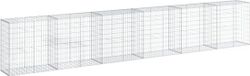 vidaXL Schanskorf - 600x50x100 cm - Gegalvaniseerd IJzer - Zilverkleurig