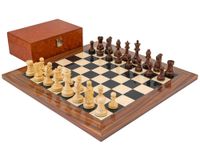 Regency Chess Supreme Rosewood schaakset met wortelnotenhouten koffer
