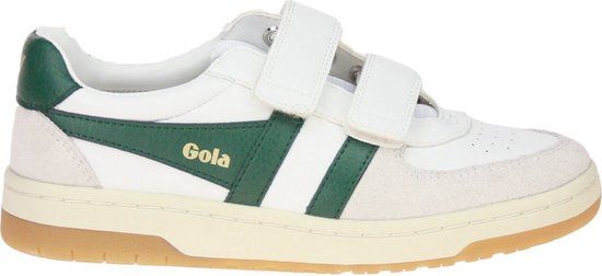 Gola Hawk Strap leren sneakers Wit-Groen