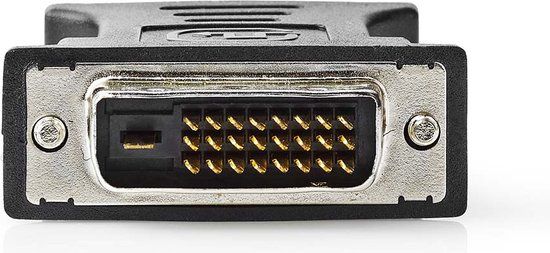 Nedis DVI-I 24+5-Pin Male - VGA Female 15p Adapter - Zwart