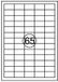 Quantore Etiket 38 x 31.2 mm Universeel Wit Papier 975 stuks