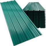 Gardebruk® Jeu de 28 tôles trapézoïdales Vert 110x46cm 14m²