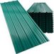 Gardebruk® Jeu de 28 tôles trapézoïdales Vert 110x46cm 14m²