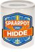 Bellatio Decorations Kinder spaarpot met naam - Hidde - keramiek - met dop - wit