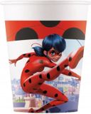 Procos Feestbekers Miraculous 200 Ml Karton Rood 8 Stuks