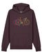 Watapparel Sweatshirt 'Fahrräder' geel / donkerroze / donkerrood