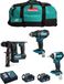 MAKITA Set 18V MSB3P2 (DHR171 + DDF482 + DTD154 + 2 x 5,0 Ah batteries + DC18RC charger + Trolley)