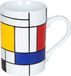 Könitz Porzellan Könitz Mok Hommage aan Mondriaan - Grote Fragmenten Mok