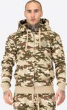 Benlee Frasen hoodiejack met ritssluiting, normale pasvorm, katoen, camouflage, XXL