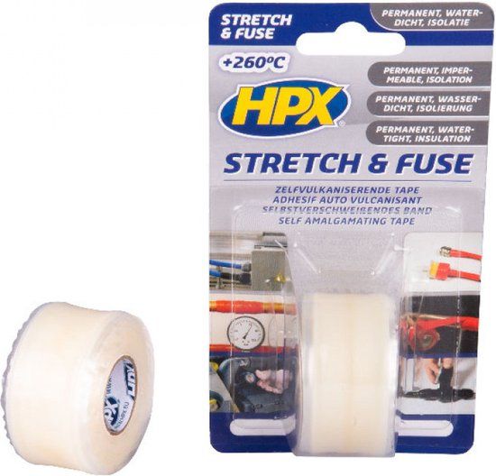 Stretch & Fuse zelfvulkaniserende tape - transparant 25mm x 3m