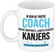 Bellatio Decorations Cadeau koffie/thee mok voor coach/trainer - blauw - trotse coach - keramiek