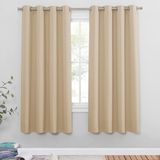 Pony Dance Gordijn Biscotti Beige - Set van 2 gordijnen, 140x175 cm
