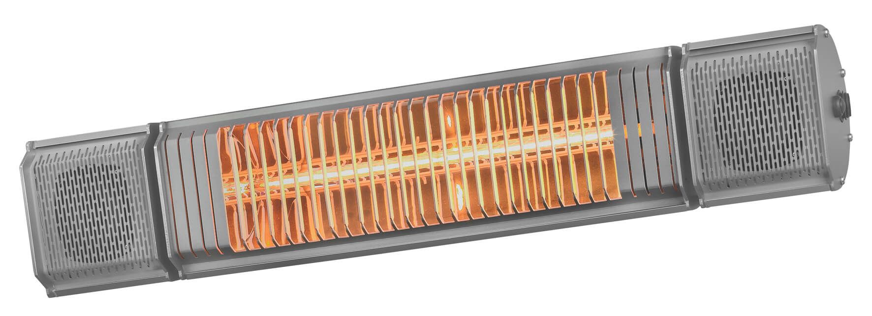 Eurom Wall-mounted Patio Heater - 2000W - Anthracite - Aluminium - IP65