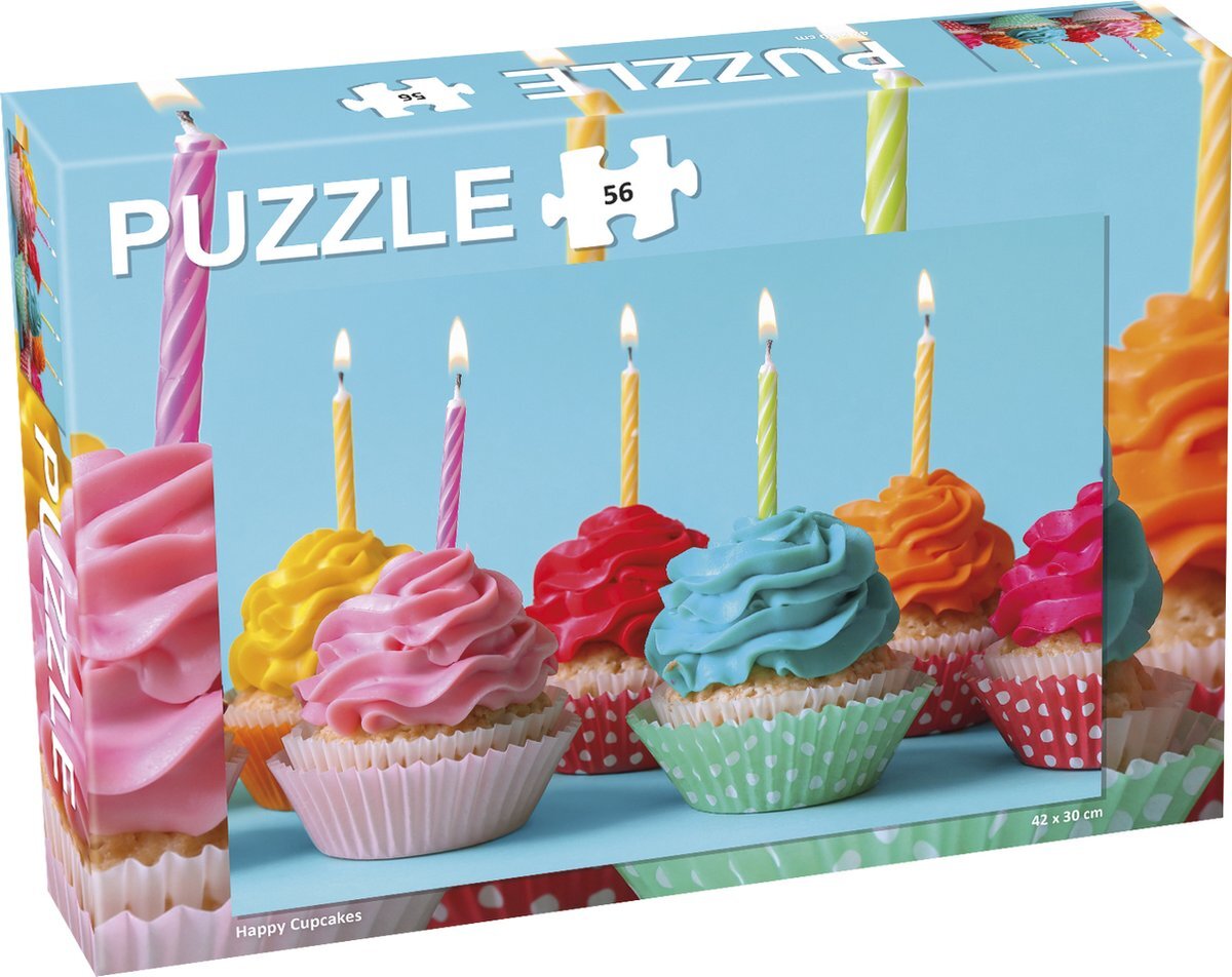 Tactic Puzzel Cupcakes - 56 Stukjes
