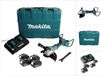 Makita DGA 900 G4KX2 meuleuse d'angle sans balai 36V (2x18V) 230mm + 4x batterie 6,0Ah + chargeur double + Ezynut + coffre
