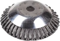 RATIOPARTS EuroGarden nv/sa Komborstel Ø 200 mm met zeer resistente, gedraaide stalen borstelharen. Boring van 25,4 mm