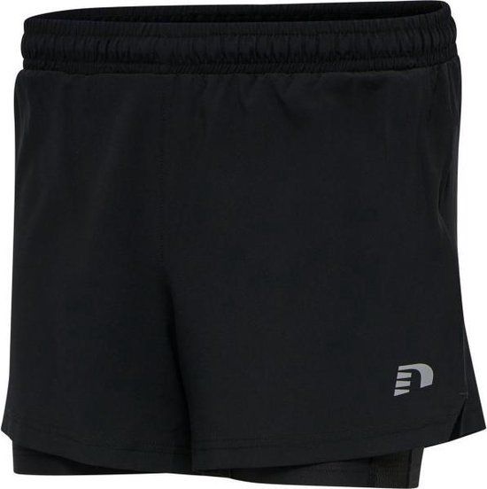 Newline Core 2in1 Short Dames - zwart - maat XS