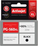 Activejet AC-560NX printerinkt voor Brother, vervanging Canon PG-560XL; Supreme; 22 ml; zwart