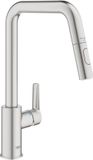 GROHE QuickFix Start Keukenkraan - Uittrekbaar - RVS Kleur