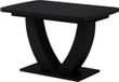 Vicco Table à manger Fenaro, Noir, 120-160 x 80 cm Extensible