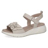 Caprice Dames Sandaal 9-28710-46 Wit Leer G-breedte Maat 40 EU