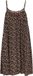 myMo ROCKS myMo Jurk Zwart-Wit Gebloemd Viscose Kort Mouwloos Casual Lente/Zomer