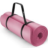 TRESKO® fitnessmat yogamat pilatesmat gymnastiekmat | 190 x 100 x 1,5 cm | roze