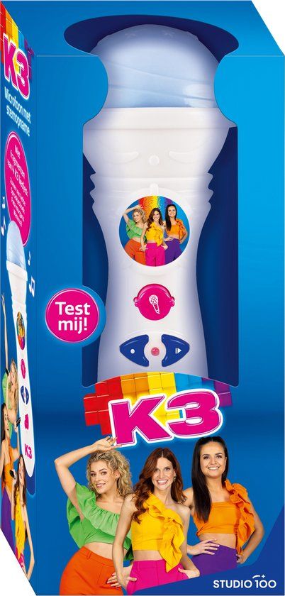 K3 Speelgoedmicrofoon met stemopname en lichteffecten