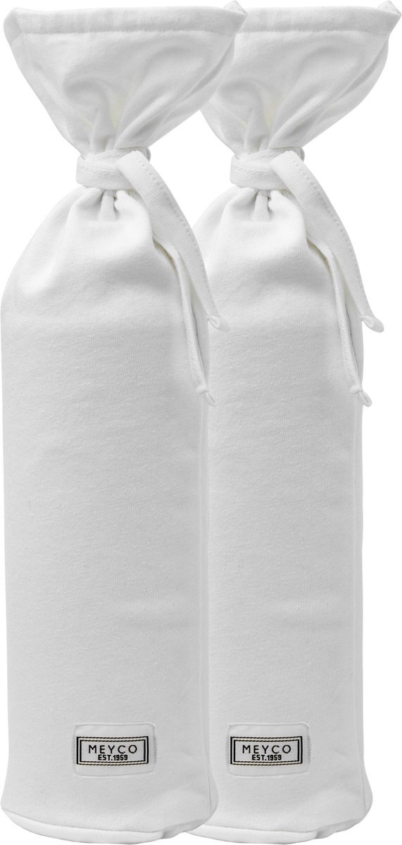 Meyco kruikenzak Basic jersey - 2-pack - Wit