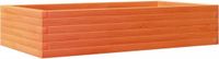 vidaXL Plantenbak 110x60x23 cm massief grenenhout wasbruin