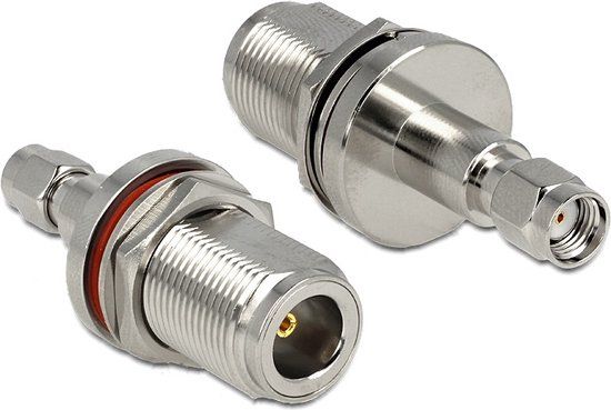 Delock 88847 RP-SMA (m) inbouw adapter - grijs