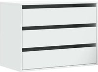 vidaXL Ladekast - 80x41x58 cm - Bewerkt hout - Wit