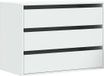 vidaXL Commode - 80x41x58 cm - Bois traité - Blanc