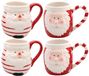 Mok - kerstman - 8 x 11 cm - keramiek - 400 ml - beker - koffiemok/theemok