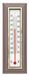 Merkloos / Sans marque Billiet - Vanlaere Buiten thermometer - donkerbruin - 5 x 16 cm - celcius en fahrenheit - tuin thermometers